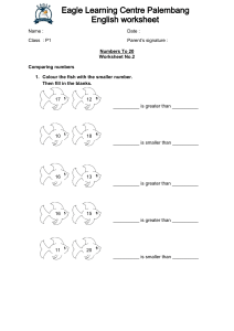 Numbers To 20 Worksheet No.2
