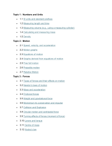 Physics Textbook Table of Contents