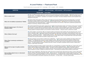 A-Level Politics Flashcard Pack