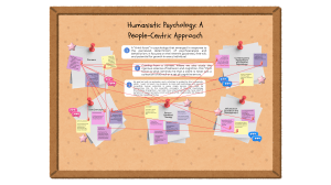 Humanistic Psychology: A People-Centric Approach