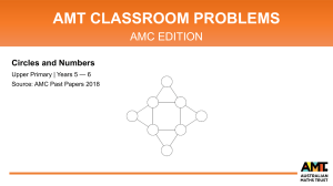 Circles and Numbers Math Problem (AMC 2018)