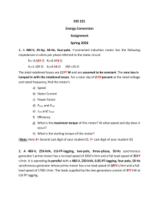 EEE 221 Energy Conversion Assignment