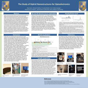 Hybrid Nanostructures for Optoelectronics Research Poster