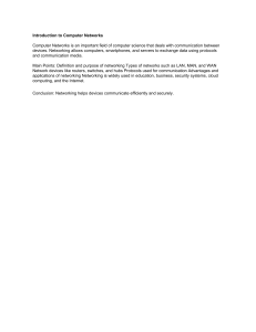 Introduction to Computer Networks