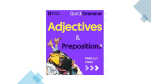 QuickGrammar: Adjectives & Prepositions Exercise
