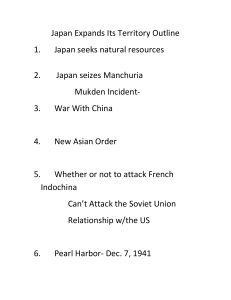 Plan ekspansji terytorialnej Japonii: historia II wojny światowej