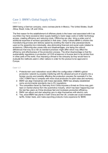 BMW Global Supply Chain Case Study
