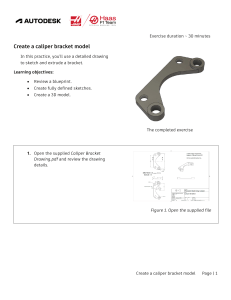 Create a Caliper Bracket Model Tutorial