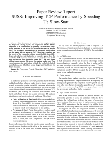 SUSS: Improving TCP Performance by Speeding Up Slow-Start Review