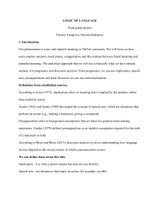 Irony and Implicit Meaning in TikTok Comments: A Pragmatic Analysis