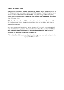 Tawhid: The Oneness of God in Islam