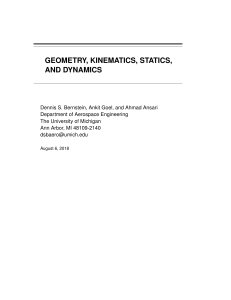 Geometry, Kinematics, Statics, and Dynamics Textbook