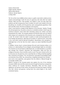 Analysis of The Turn of the Screw: Character & Narrative