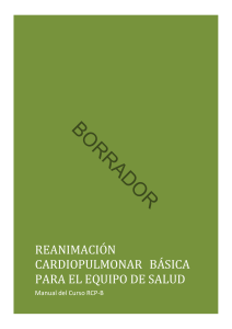 Manual de RCP B&aacute;sica para Equipo de Salud
