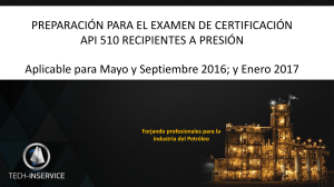 Preparaci&oacute;n para el examen API 510