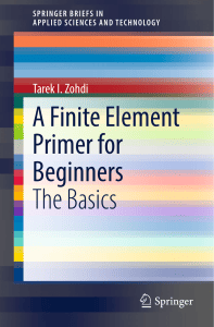 Finite Element Primer for Beginners: The Basics