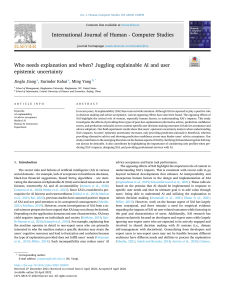 Explainable AI and User Epistemic Uncertainty Research