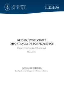 Origen, Evoluci&oacute;n e Importancia de los Proyectos