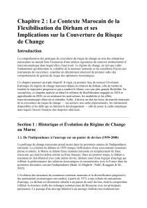 Chapitre 2 : Flexibilisation du Dirham Marocain et Couverture Risque de Change