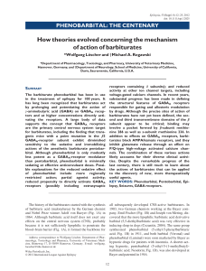 Phenobarbital: The Centenary - Mechanism of Action