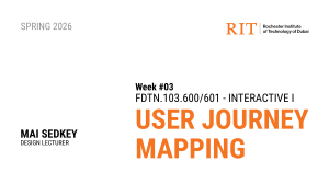 User Journey Mapping Lecture Notes - Interactive Design Course