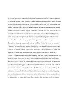 Panama Radiation Therapy Error Case Study
