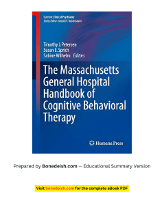 Massachusetts General Hospital CBT Handbook