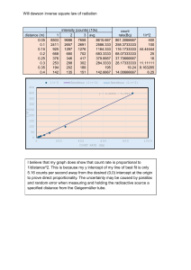 Inverse Square Law of Radiation Experiment Report