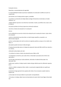 Gu&iacute;a de Evaluaci&oacute;n Interna para el IB