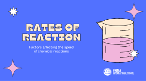 Rates of Reaction: Factors Affecting Chemical Reaction Speed