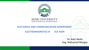 Electromagnetics III ECE 432N Problem Solutions