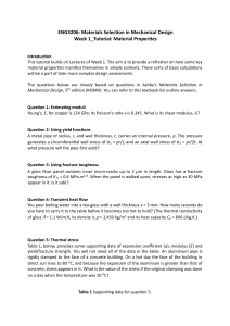 ENG3206 Week 1 Tutorial: Material Properties
