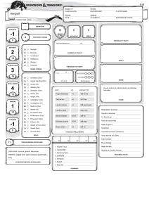 Fiche de personnage D&D Magicien Kergroff