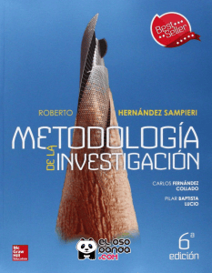 Metodolog&iacute;a de la Investigaci&oacute;n - 6&ordf; Edici&oacute;n