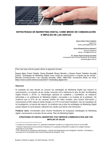 Estrategias de Marketing Digital para Comunicaci&oacute;n y Ventas