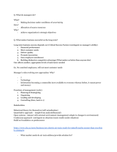 Management Study Notes: Fundamentals & Strategy