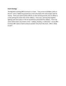 Exam Strategy: Carnival Robbery Legal Case