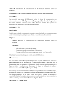 Identificaci&oacute;n de contaminaci&oacute;n en el laboratorio mediante cultivo de levaduras