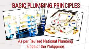 22 Plumbing Principles from Philippine National Plumbing Code