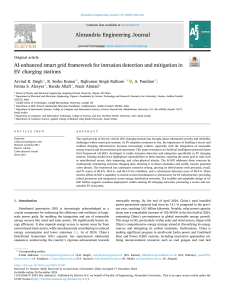 AI-Enhanced Smart Grid Framework for EV Charging Station Security