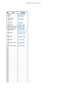 List of Technical Standards for Engineering and Construction