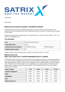 Satrix Top 40 Index Fund EAC Calculation 2026