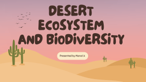 Desert Ecosystem and Biodiversity Presentation