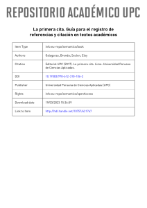 Gu&iacute;a de referencias y citaci&oacute;n acad&eacute;mica