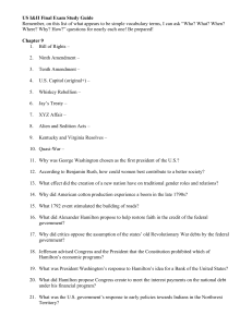 US I&II Final Exam Study Guide