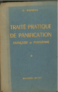 Trait&eacute; Pratique de Panification Fran&ccedil;aise et Parisienne