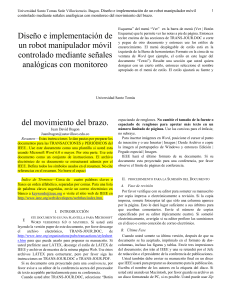 Plantilla IEEE para robot manipulador m&oacute;vil controlado por se&ntilde;ales anal&oacute;gicas