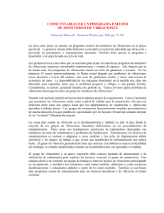C&oacute;mo establecer un programa exitoso de monitoreo de vibraciones