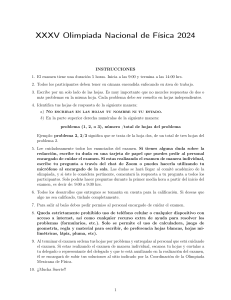 Examen Te&oacute;rico Olimpiada Nacional de F&iacute;sica 2024