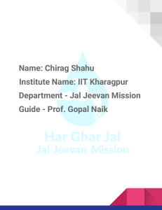 Jal Jeevan Mission Chatbot Development Report